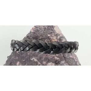 Unbranded Braid Woven Leather Adjustable Wristband Bracelet Unisex